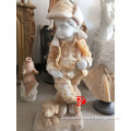 Life-Size Marble Hand Carved Boy Statue